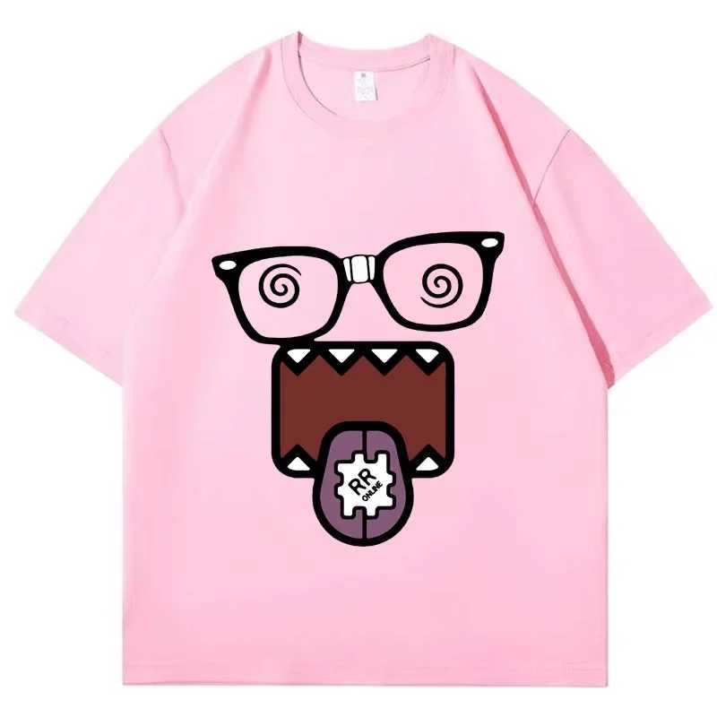 Domo Kun Funny Meme T Shirts Mens Women Clothes Classic Casual Tee Shirts Short Sleeve Summer T-shirt Tops Streetwear M260317