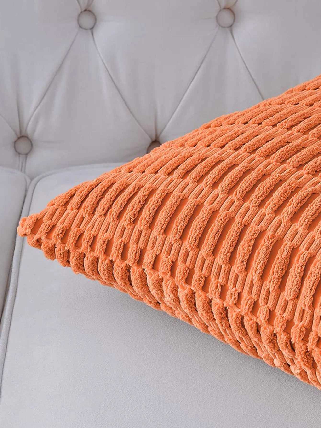 1pc Super Soft Striped Corduroy Pillow Covers Cushion Cases Pillowcases for Couch Sofa Bed Farmhouse D260317