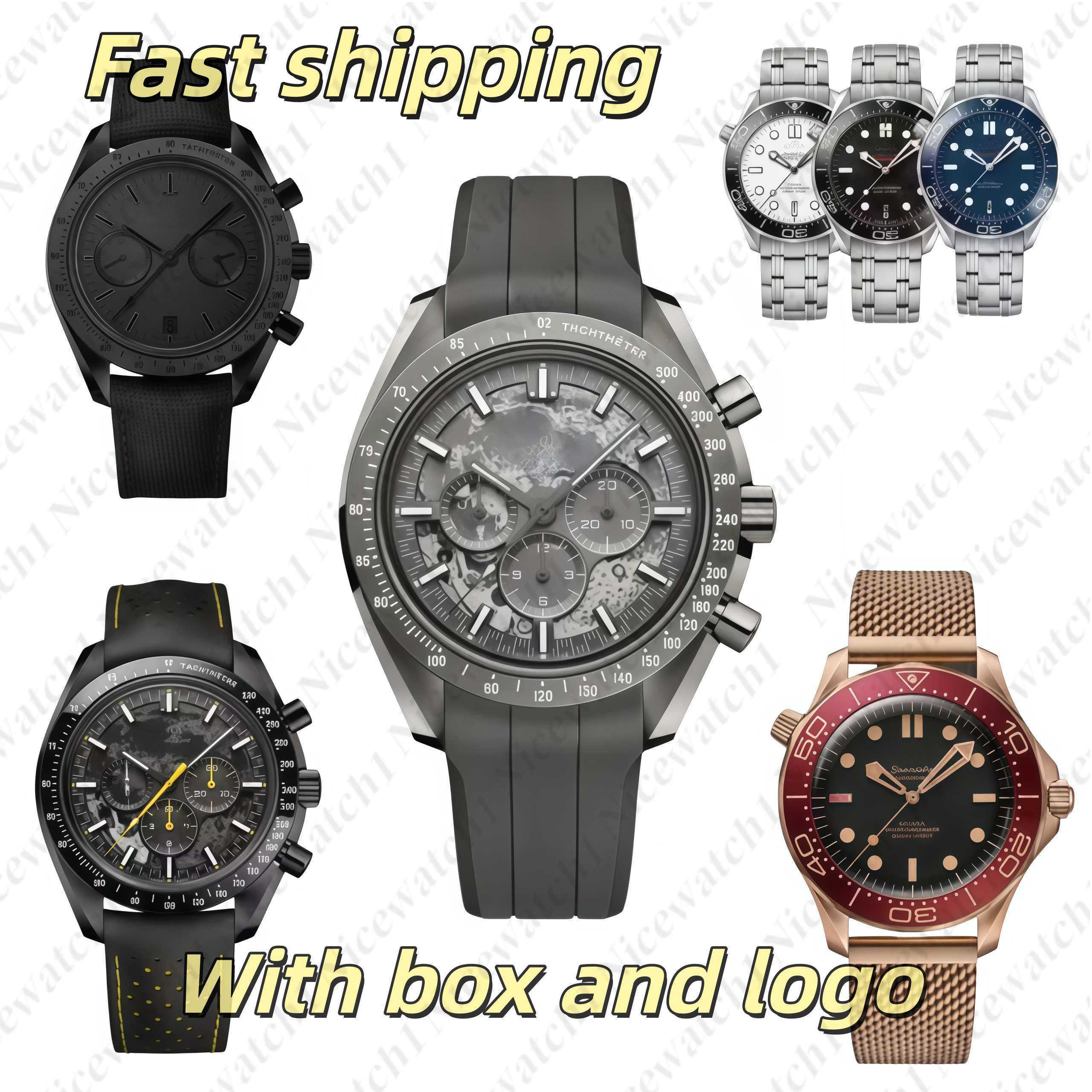 2026 AAA Tops hot Omgs Seamasters 300 Omgegawatchs Automatic Luxury Designer Mens Watches James Bond Men Chronograph Automatic/quartz Movement Watch With Box