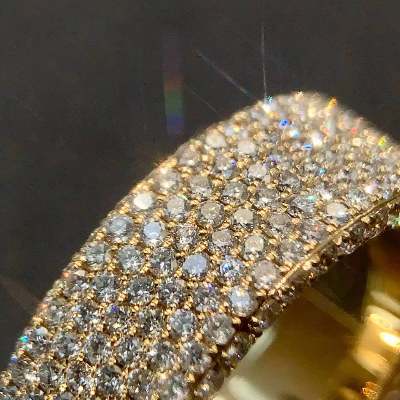 Best-Selling 9K-24K Gold Mens Rings CVD Lab Grown Diamonds Wedding Bands Fashion Jewelry with IGI/GAI Cert