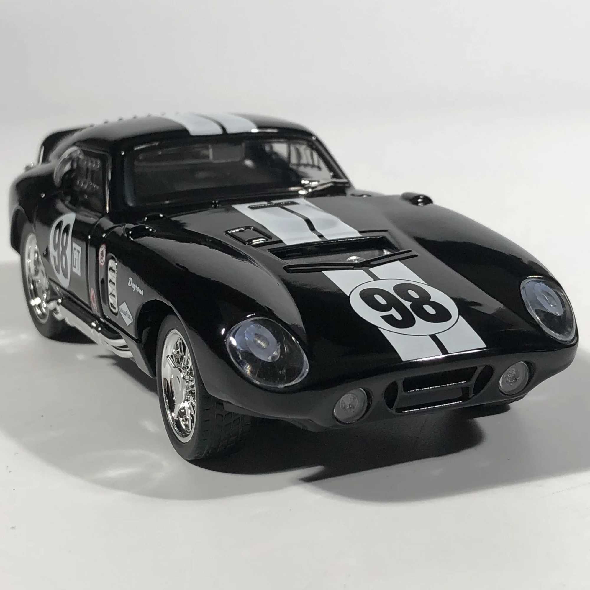 132 1965 Ford Shelby Cobra Daytona Coupe Alloy Metal Diecast Model Car Sound And Light Pull Back collectibles Hobby Decorations D260317