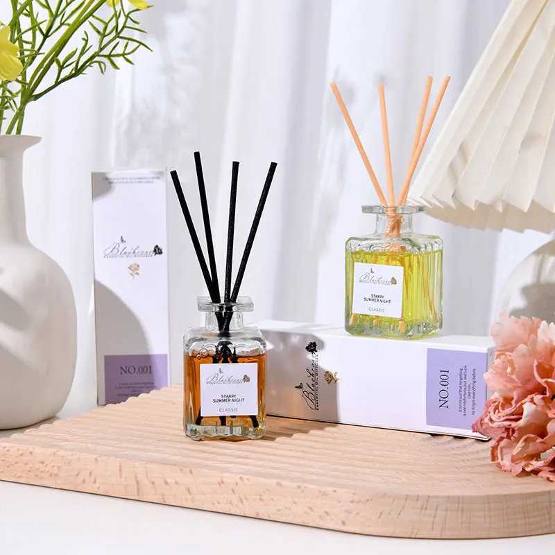 50ml Reed Diffuser Bottle with Essential Oil Lavender Osmanthus Peach Diffuser Sets Hotel Home Aromatherapy Air Fresh Fragrance D260317