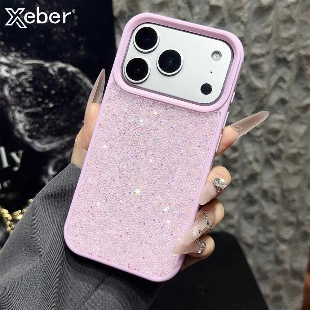 Luxury Fantasy Bling Little Rhinestone Glitter Phone Case For iPhone 17 14 15 16 Plus 13 12 11 Pro Max Shockproof Bumper Cover C260314