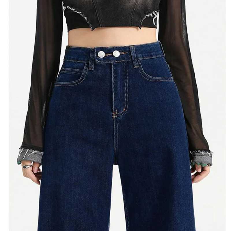 2026 Classic Retro Female Straight Leg Jeans Lady Chic High Waist Baggy Denim Pants Hot Sale s Fashion Casual Trousers M260317