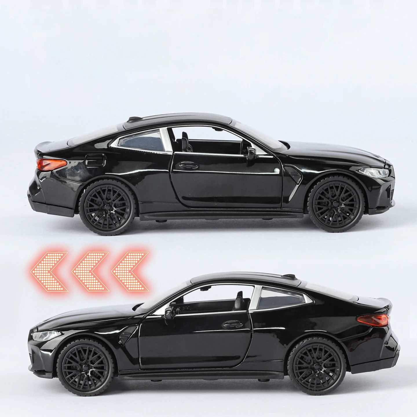 132 BMW M4 Coupe Sports Car Alloy Metal Diecast Model Car Home Trendy Toys Ornaments For Children Holiday Gifts With Friend Boy D260317