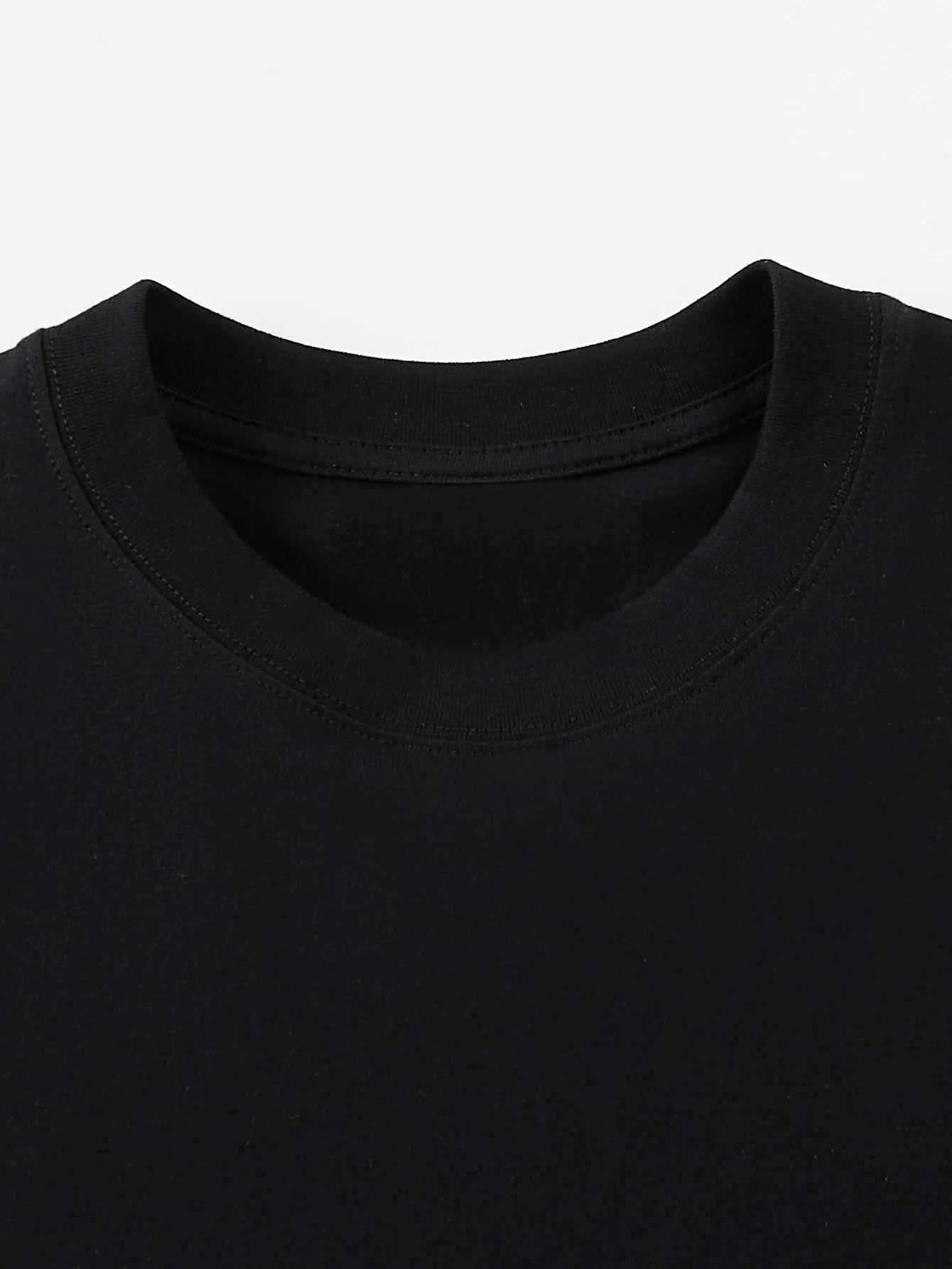 Men Summer Cotton Minimalist Style Short T-shirt Sporty and Casual Style Various Designs Loose Fit Fashionable and Versatile Top M260317