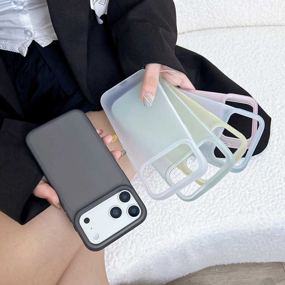 Luxury Candy Color Case For iPhone Air 17 16 15 14 13 12 Pro Max Plus 16E Clear Matte Silicone Soft Cover Shell 16 C260314