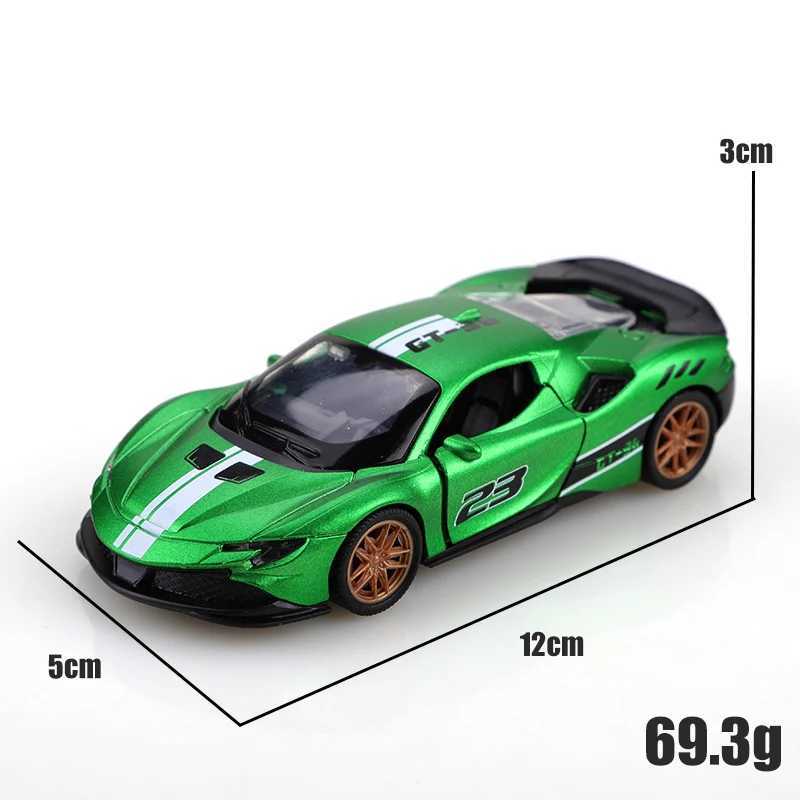 Bagged 136 Alloy SF90 Pullback Racing Car racetrack colors Alloy toy childrens toy cool colors The best gift D260317