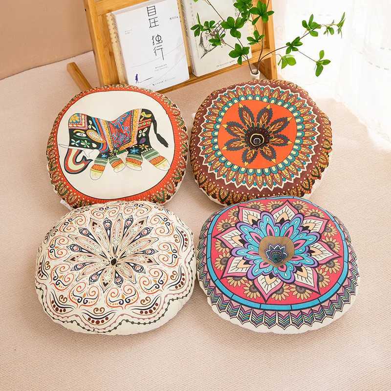 Bohemia Cotton Linen Chair Cushion Geometric Cotton And Hemp Round Chair Cushion Yoga Meditation Floor Mat Sofa Pillow Cushion D260317