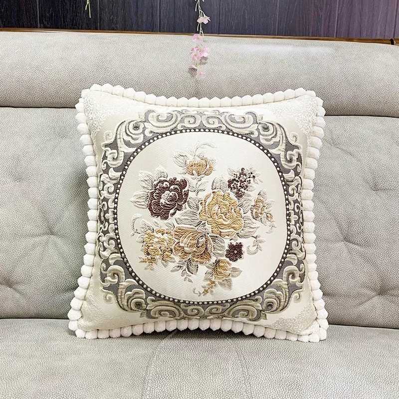 European Style Sofa Pillow Cushion Luxury Living Room Home Pillows Dust Proof Backrest Cushion Can Be Disassembled Washed D260317