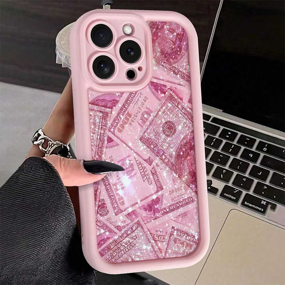 Dollars Fl-Coverage Banknote Design Silicone Phone Case For iPhone 17 16 15 14 13 12 11 Pro Max X XS XR 7 8 Plus Cover C260314