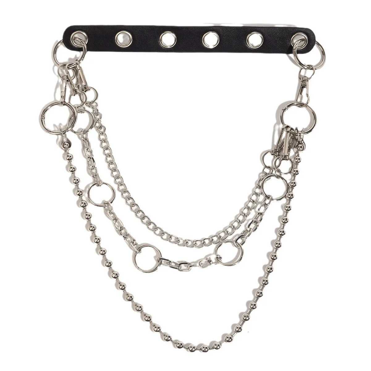Fashionable And Versatile Double-layer Metal Pants Chain Mainstream Hip-hop Belt Women Cool Accessories Waist Chain H260316 - view 7