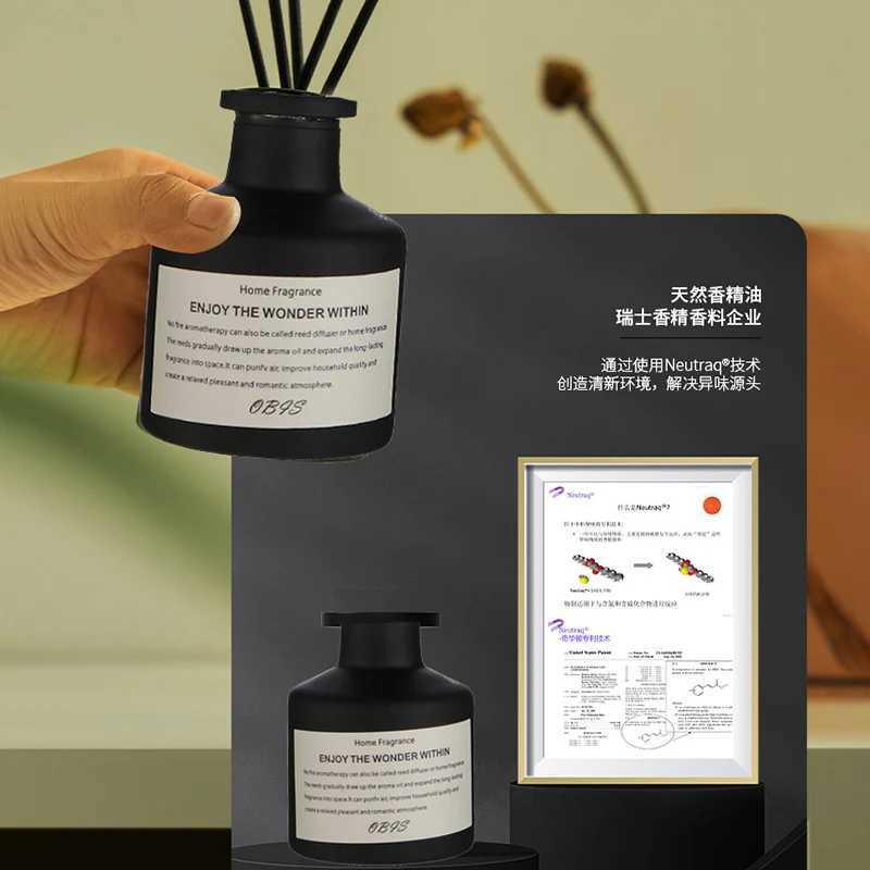 50ml Reed Diffuser Liquid Air Freshener Long-lasting Flameless Aromatherapy Essential Oil Odor Removal Hotel Rattan Fragrance D260317