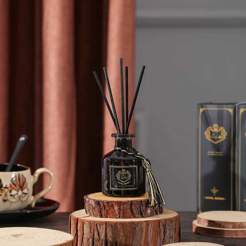 50ml Household Indoor Toilet Deodorant Aromatherapy Bottle Reed Diffuser Set Rattan Dried Flower Lasting Fresh Air Fragrance Set D260317