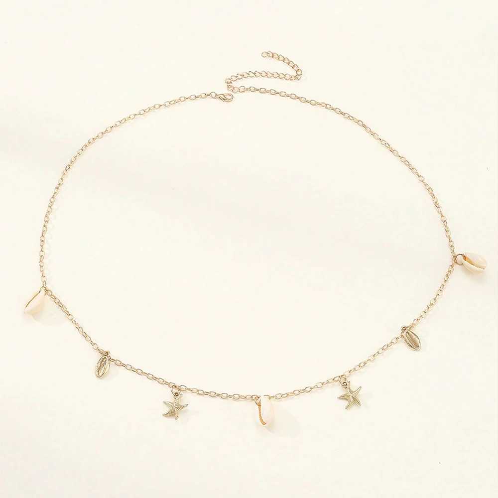 Seashell Starfish Waist Chain For Women Body Chains AdjustableBoho Conch Body Chains Summer Beach Dainty Boho Layered Chain H260316 - view 4