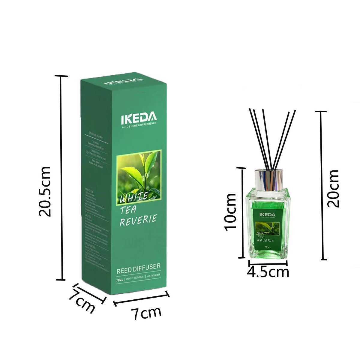 75ml Diffuser Sets Hotel Bathroom Rattan Sticks Aromatherapy Diffuser Air Freshener Plant Home Fragrance Refill Oil D260317