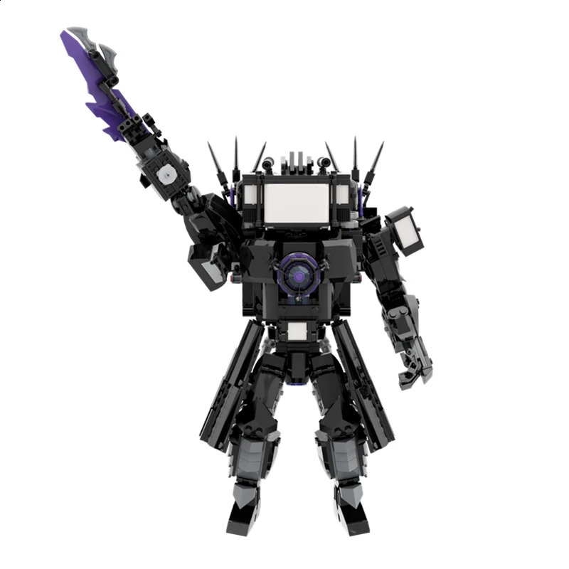 835pcsset Skibidi Toilet Giant Version Upgraded Titan TV Man Building Blocks DIY Assembled Bricks Toys For Boys Christmas Gifts 260317