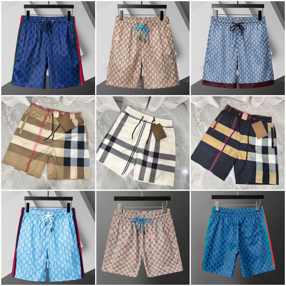Summer Shorts Men Designer Beach Short Fashion High Street Luxury Mens Shorts Drawstring Pants Multiple Colors Casual Streetwear Sweatpants