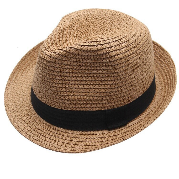 Jazz hat for men and women, summer small fedora, British style beach vacation straw parent-child foldable Panama hat, trendy ddmyshoesvip - view 6