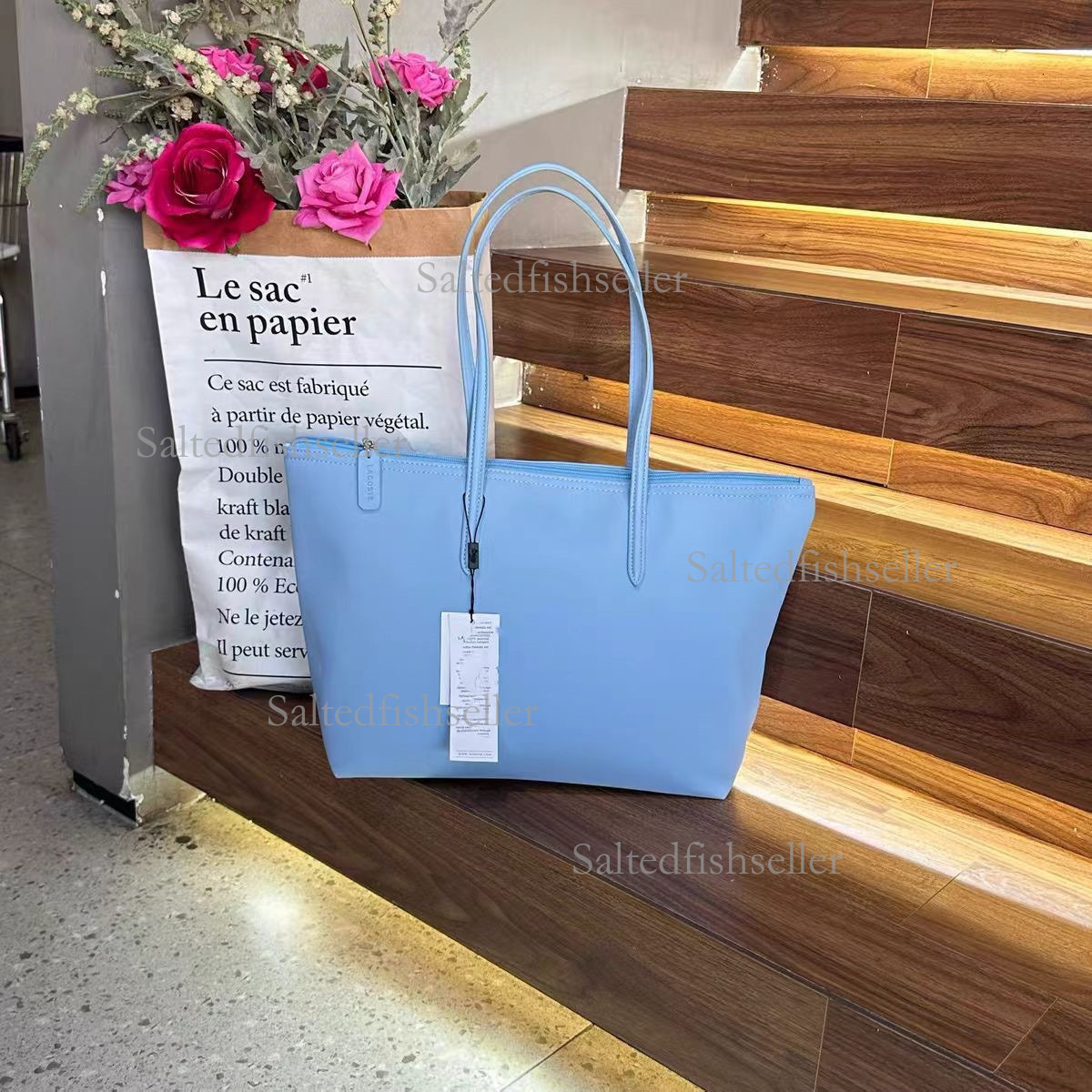 2026 Luxury French Solid Color Women's Handbag New Crocodile Tote Bag Large Capacity Shopping Bag Commuter Bag Underarm Single Shoulder Crossbody