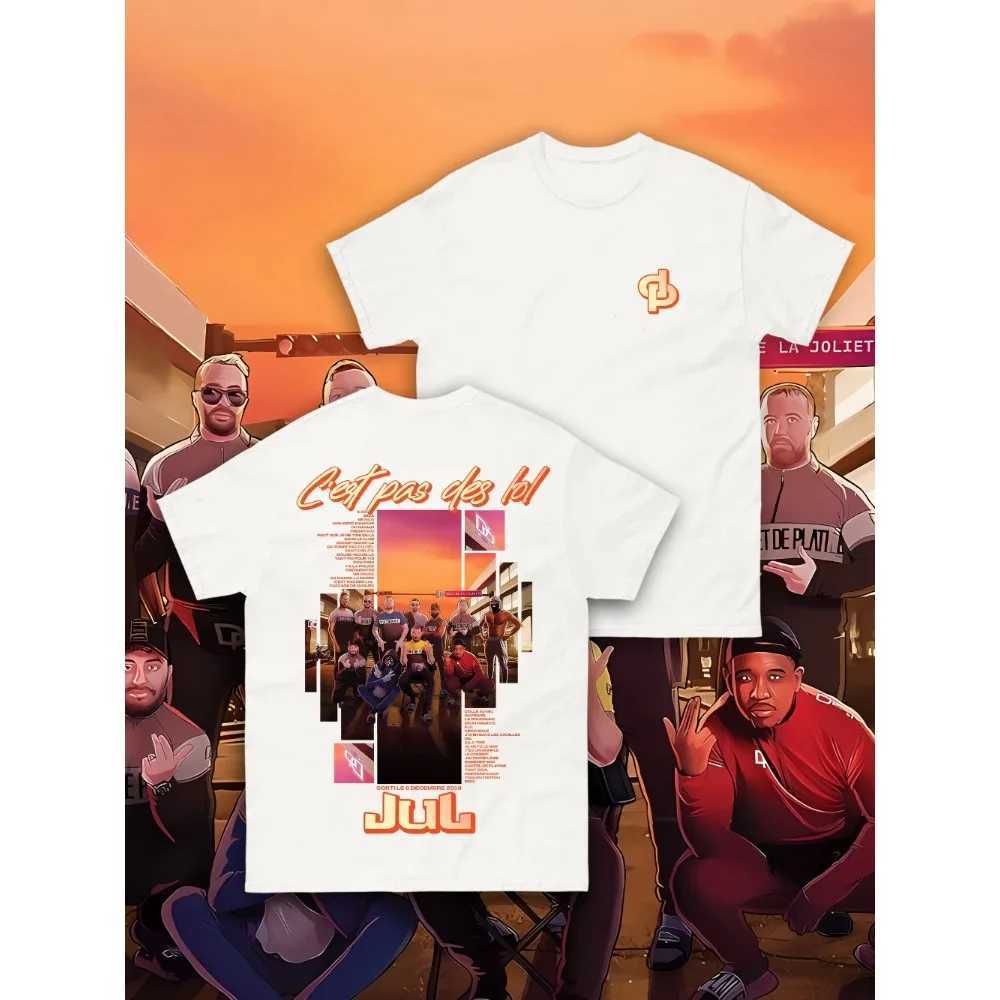 Cotton T-shirt Summer Clothes France Rapper Jul Nothing Men Women Short Sleeves Oversized Y2k Top Clothing Casual Unisex T-shirt M260317