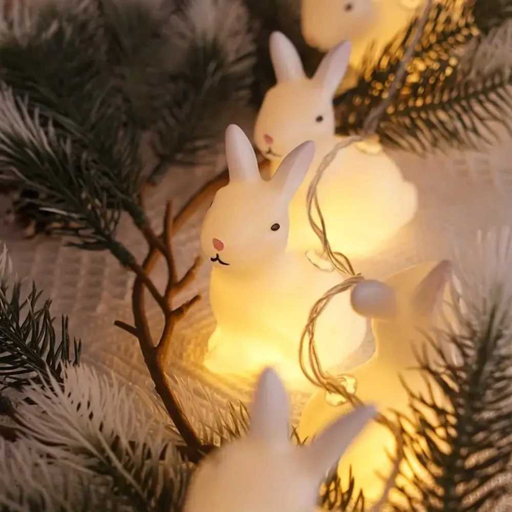 1PC 15M10 LED battery pack rabbit light string suitable for indoor bedroom garden party Easter decoration H260316