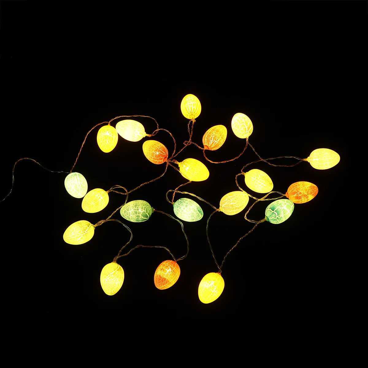 Easter Egg String Light 20 Leds Warm Glow USB Powered Low Heat Output Decor for Living Room Bedroom Garden String Light H260316