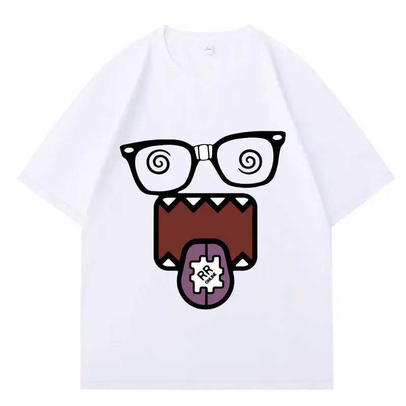 Domo Kun Funny Meme T Shirts Mens Women Clothes Classic Casual Tee Shirts Short Sleeve Summer T-shirt Tops Streetwear M260317