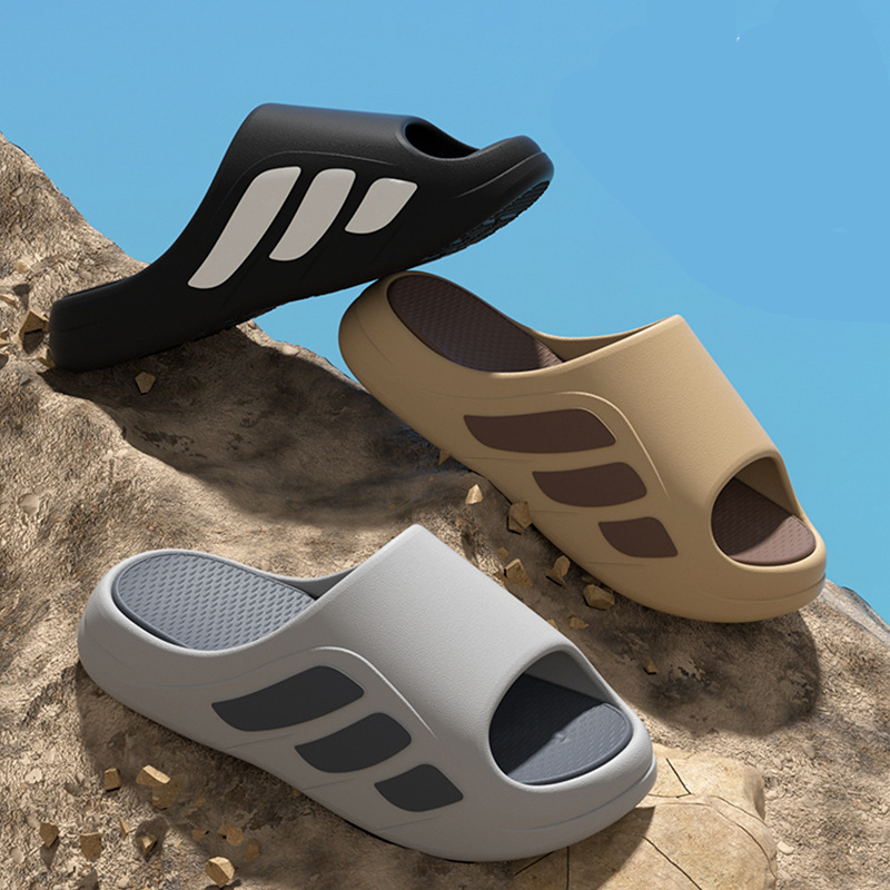 new Free shipping Grip Sole Large size Cross slipper Thick soled 2026 indoor home EVA sports slippers men