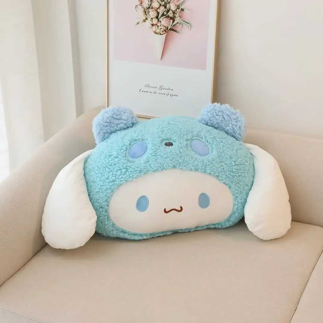 Comfortable Kuromi My Melody Pillow Blanket Stuffed Japanese Style Cinnamoroll Pom Purin Back Cushion Hug Plushies Gifts D260317