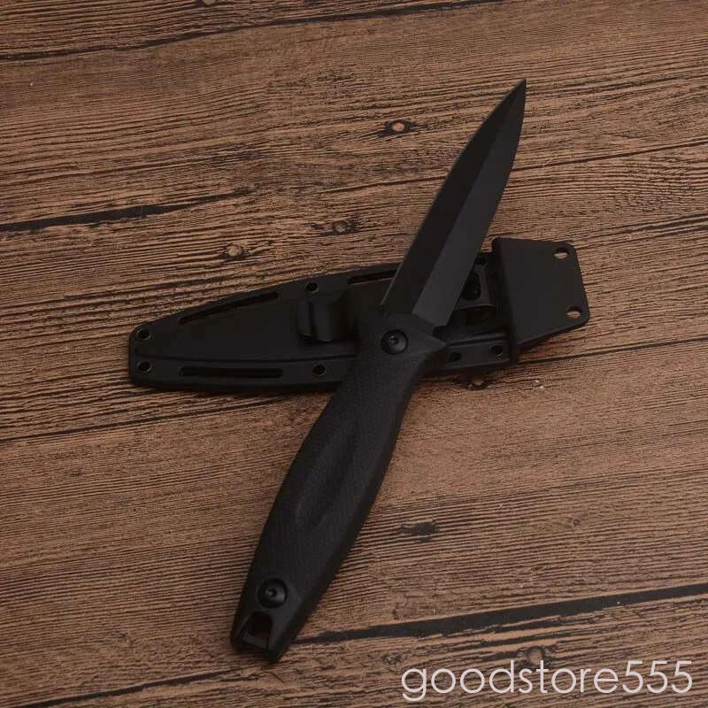 KS 4007 Secret pocket knife Agent fixed blade knife Camping Pocket Knife 8Cr13Mov Blade ABS Handle couteau Outdoor Survival Tactical Hunting Utility K