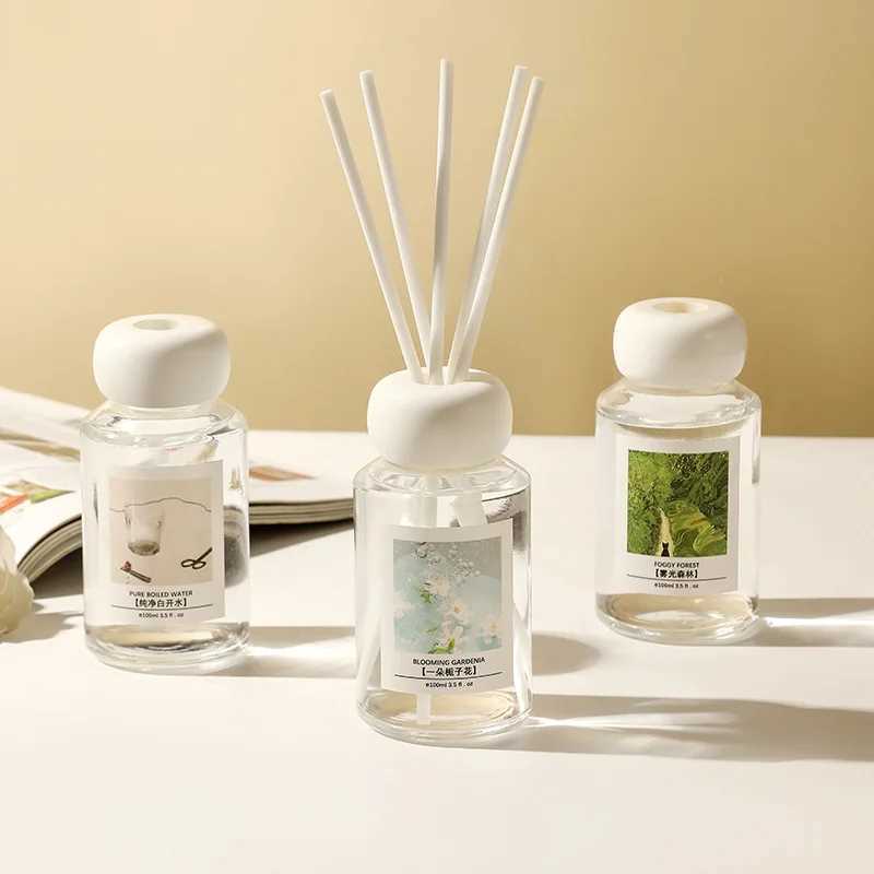 100ml Home Aromatherapy Essential Oil Bedroom Decoration Durable Deodorization Home Indoor Fire Free Fresh Air perfume D260317