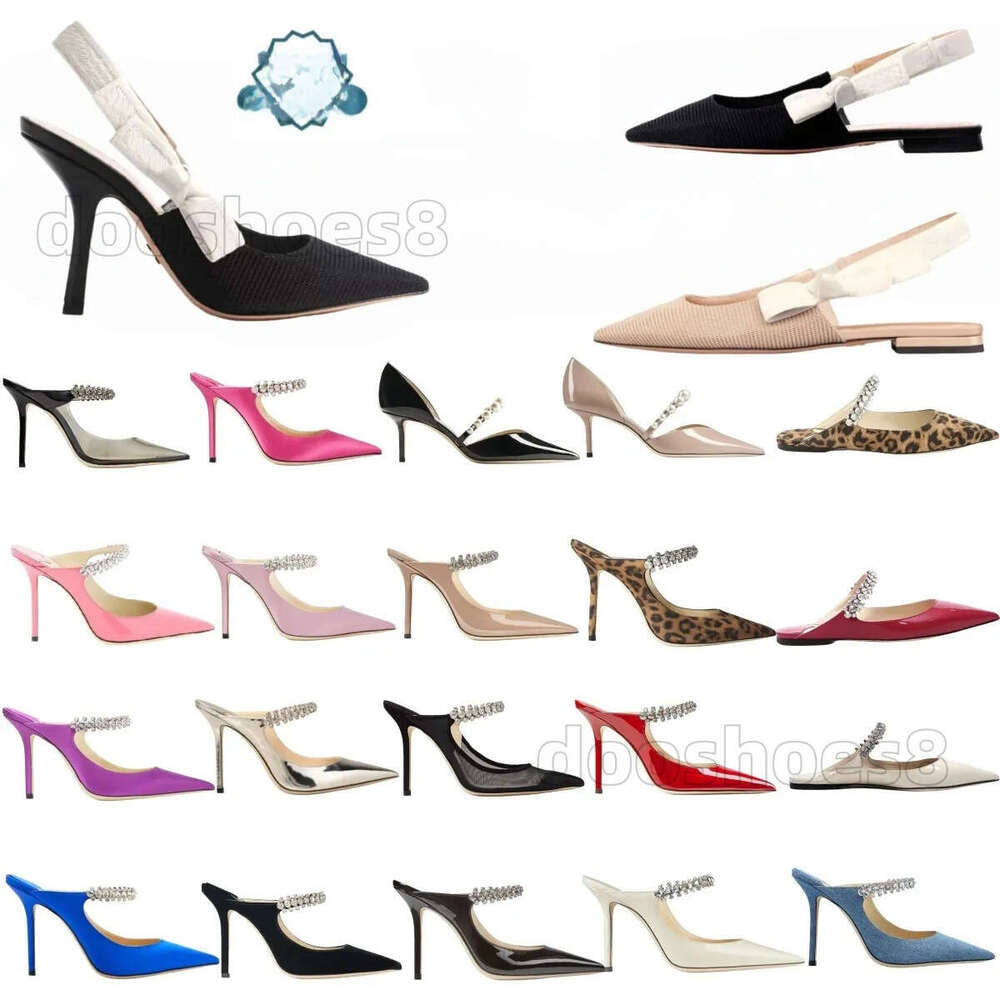 Designer D Lace Embroidered Sandals For Women 2026 Spring Autumn New Hollow Pointed Toe Letter Bowknot Cat Heel Open Back Black High Heels 35-42