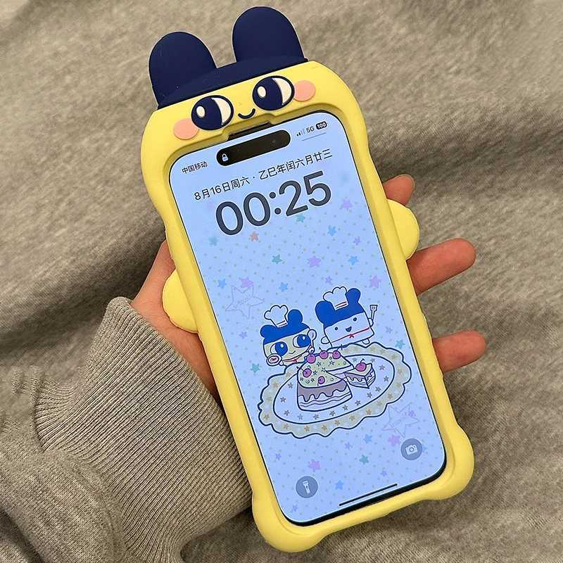 Cute Tamagotchi Cartoon 3D Anti Fall Case for iPhone 17 Air 16 15 14 13 Pro Max Washable Dustproof Liquid Silicone Soft Cover C260314