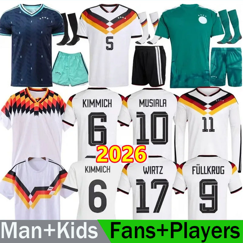 25 26 Germany 125-Year Anniversary woman Soccer Jerseys Player HUMMELS KROOS GNABRY WERNER HAVERTZ WIRTZ KLINSMANN Retro Football Shirt Tracksuit men kids kit