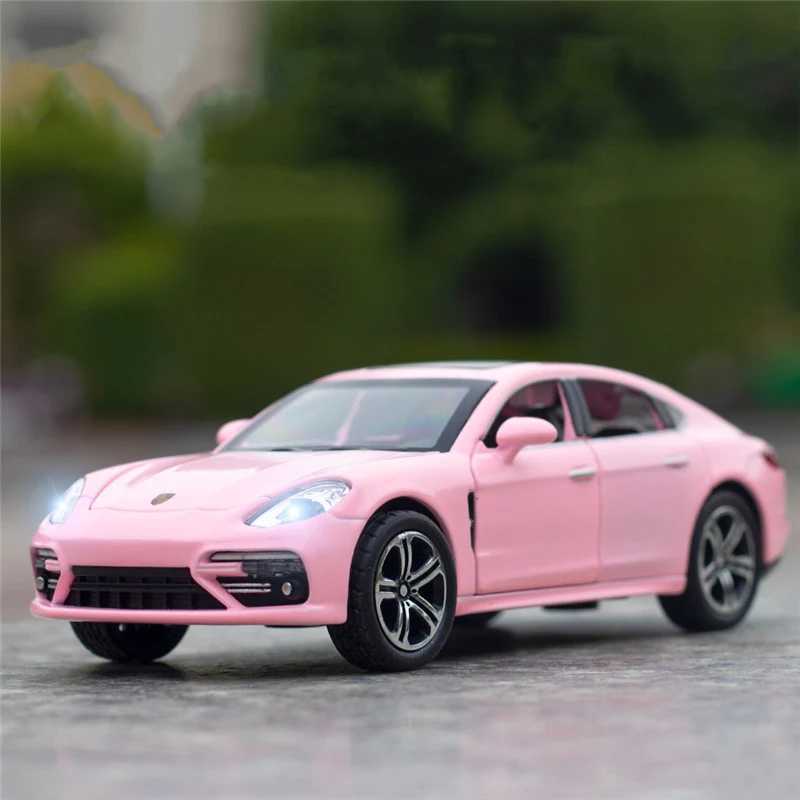 132 Porsche Panamera Alloy Car Model Diecast Sound Light Car Toy Computer Desktop Decorative Ornaments Collection Gift Box D260317