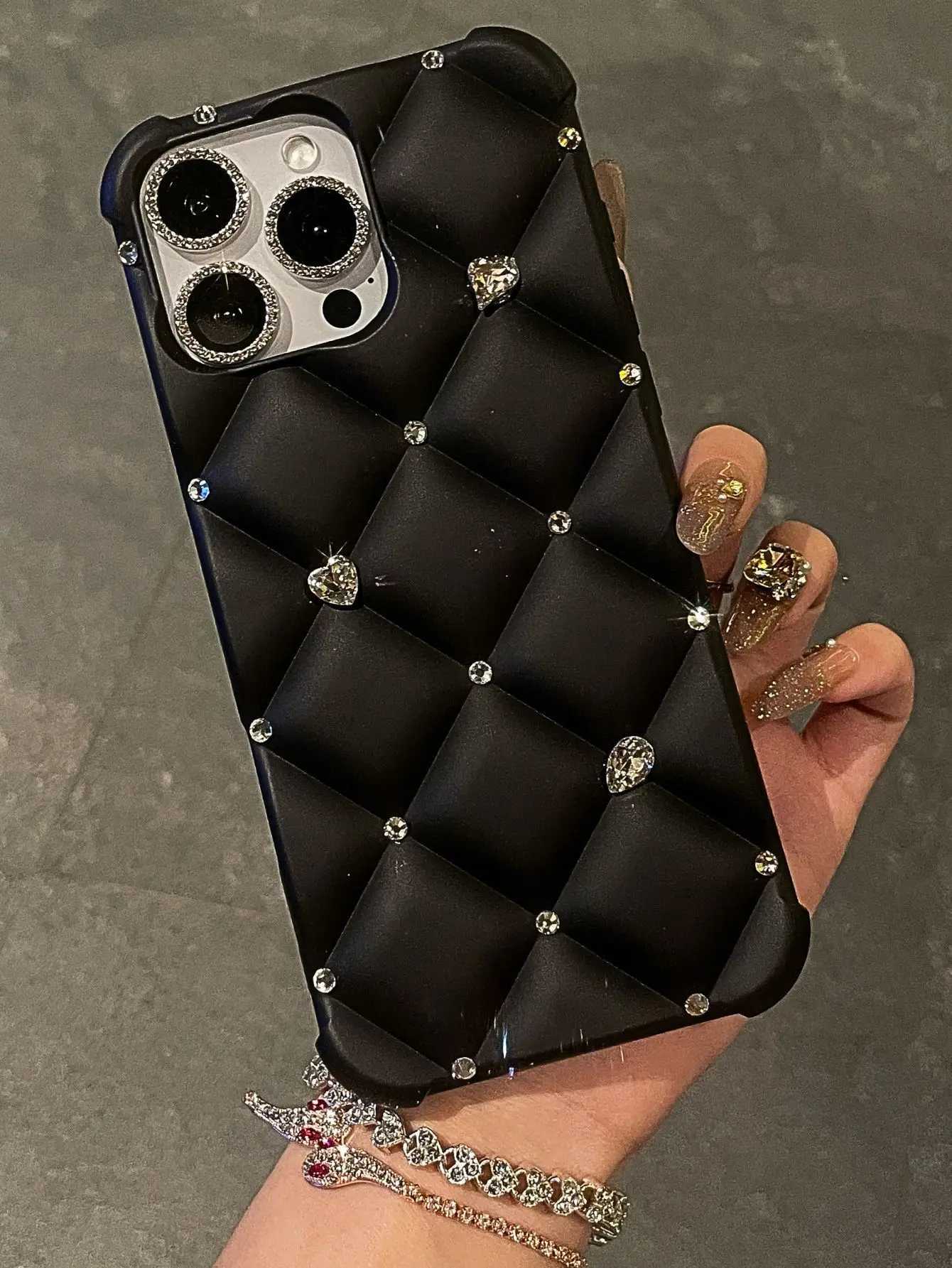 Luxury Designer Glitter Diamond for iPhone 16 Pro Max 13 14 11 12 Pro Bling C Stylish Phone Cover for iPhone 15 17 C260314