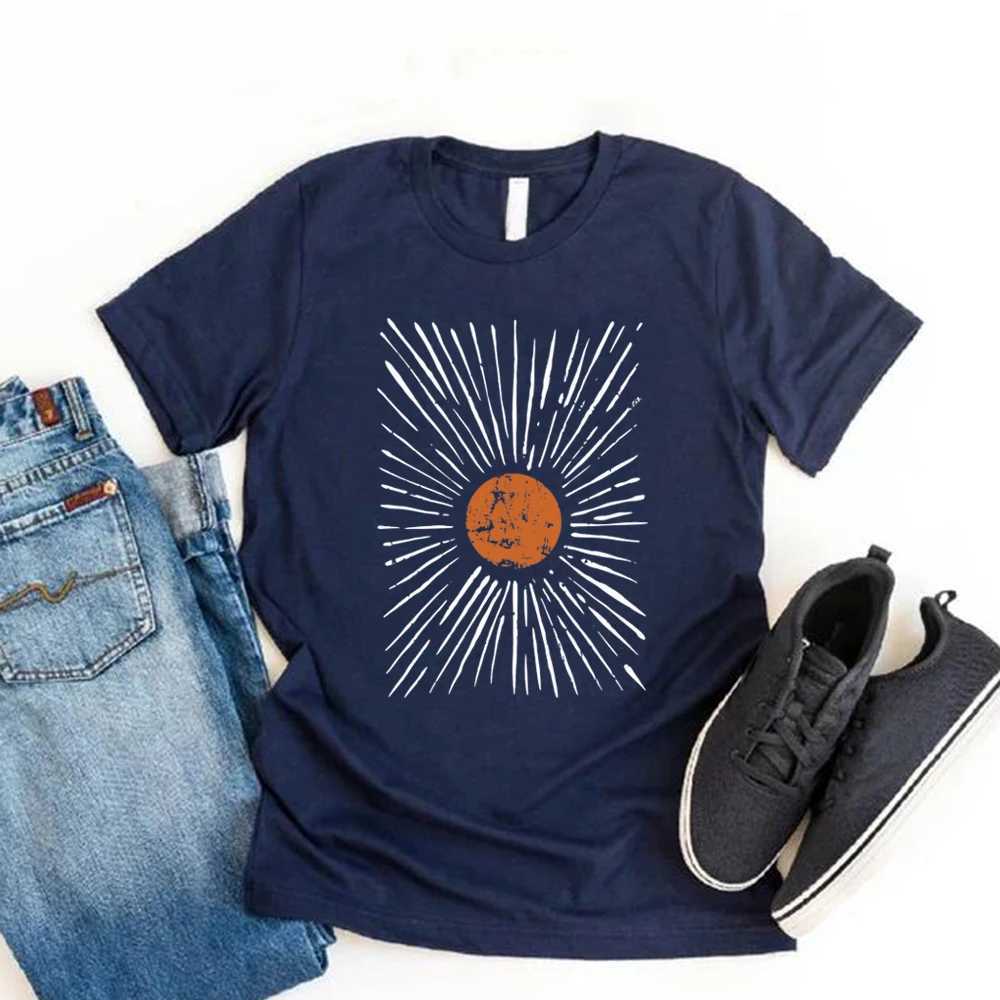 Sunburst Vintage T-Shirts Boho Shirt Sunshine Graphic Tee Men Women Short Sleeve Round Neck T-shirts Retro Aesthetic Clothes M260317