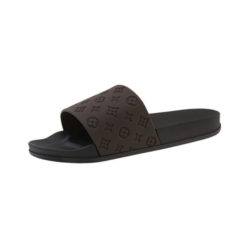 New free shipping designer slippers for womens mens flat slippers black brown Fashionable Versatile Flat Non-Slip Slippers