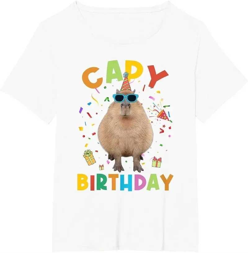 3D Funny Animal Capybara T Shirt for Women Fashion Streetwear Capybara Lovers Short Sleeves Kawaii Clothes Tees Tops M260317