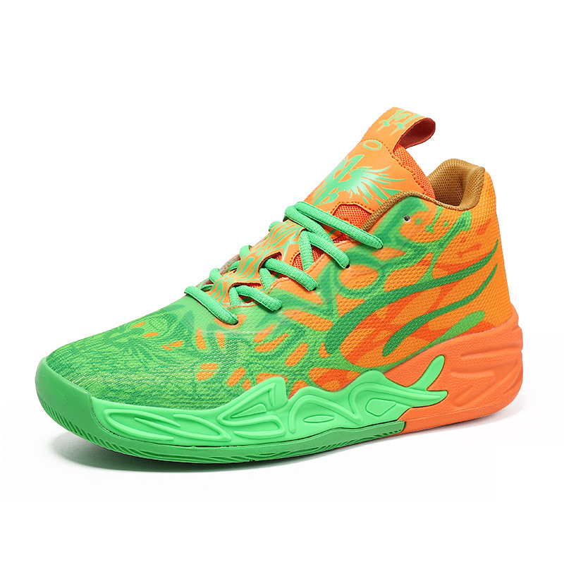 Spring high-top basketball men's cement star junior high school students real combat sports ball shoes 39-45