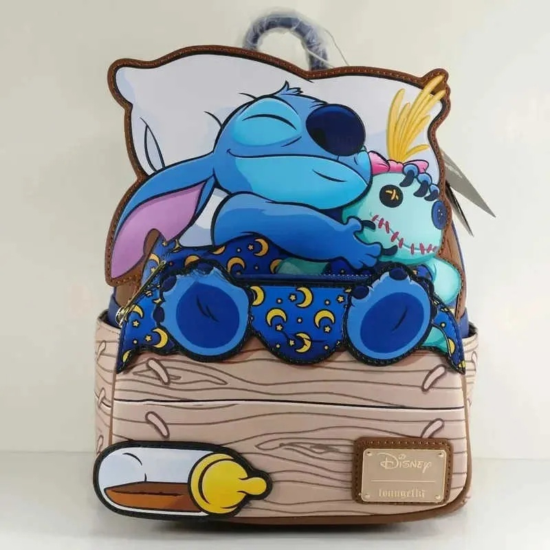 Hot selling Loungefly Disney Bed Mini Backpack Purple Sewing Womens Christmas Gift