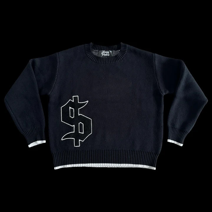 Mens Sweater Knit Winter Oversized Vintage Long Sleeve Tops Jumper Pullover Y2k Streetwear Graphic Fashion Clothing 240818