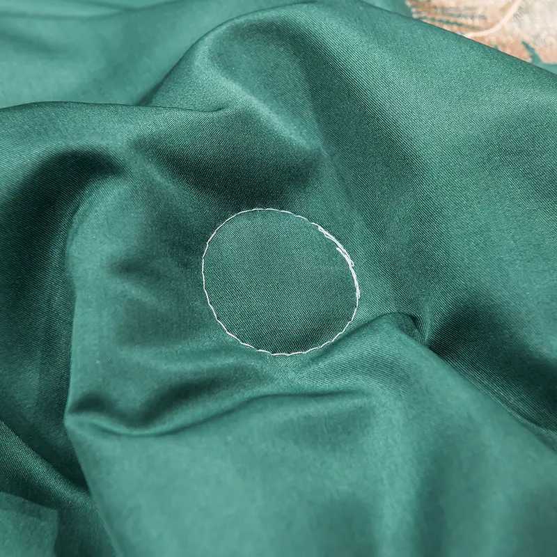 100 Washed Silk Summer Quilt Embroidery Smooth Ice Cooling Comforter for Bed Silky Solid Blanket Soft Cool Summer Blanket D2603171