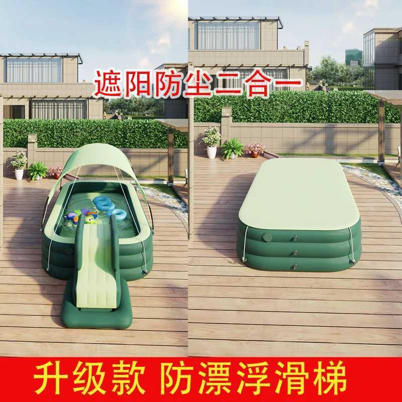 Automatic inflatable childrens inflatable swimming pool slide large H260317