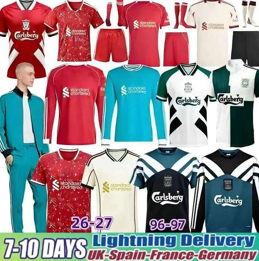 LiveRPOOl 26 27 Retro jersey Mohamed Soccer Jerseys Salah ISAK Wirtz Ekitike SZOBOSZLAI LFC Football Jersey MAC ALLISTER VIRGIL Camiseta GAKPO Kerkez Frimpong Kid