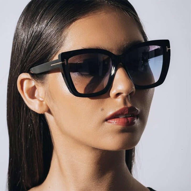 Square T-Frame New Fashion European And American Casual Simple High-End Show Sunglasses Chunjinqiuli