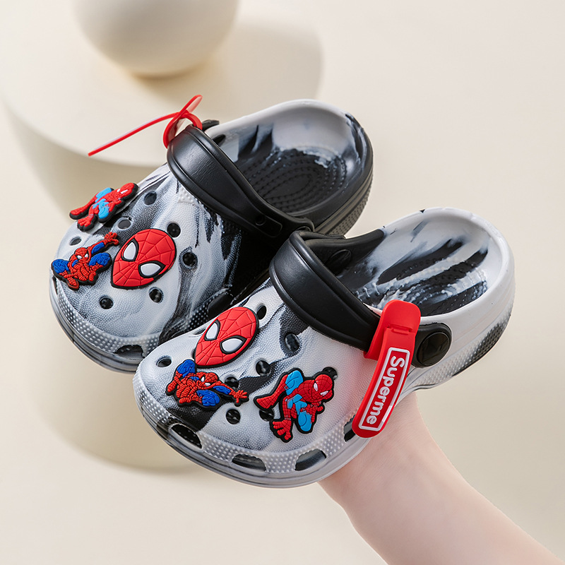 kids clogs boys slippers kids anti-slip slippers eva waterproof clogs cartoon clogs beach sandals for kids shower slippers for boys lightweight kids s