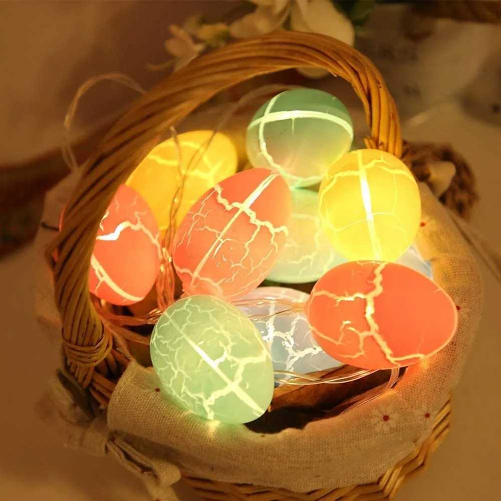 New LED Easter String Light Bunny Chick Easter Ornament Carrot 15/3m Hanging Light Home Decor H260316
