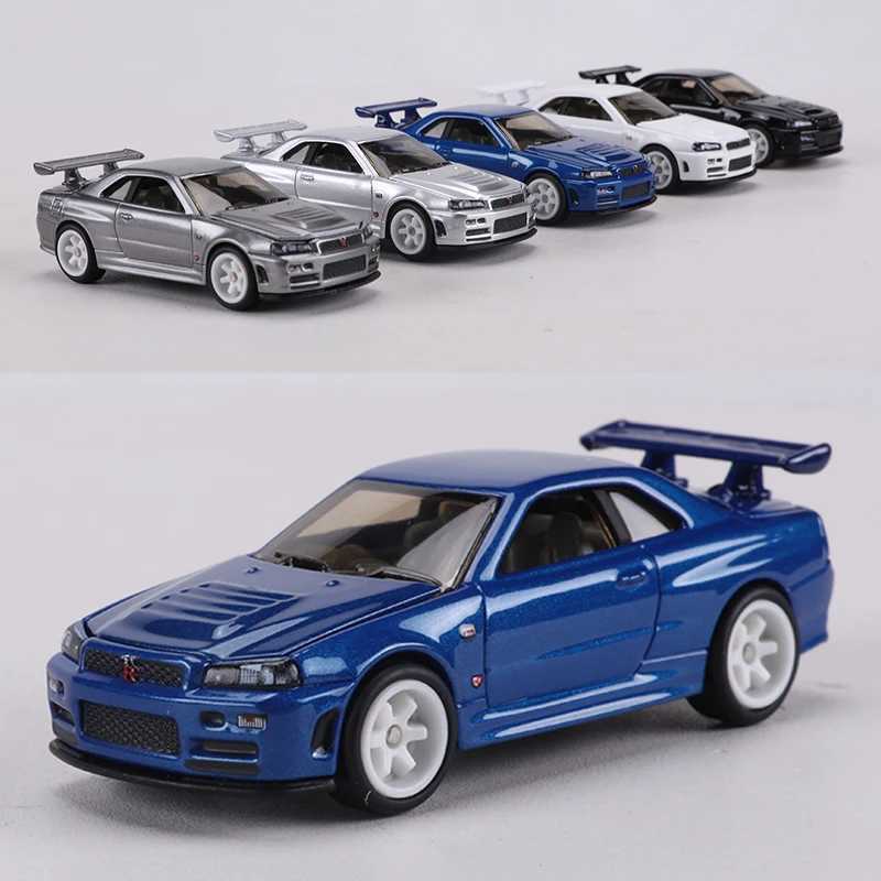 ZZC MODEL 164 GTR R34 Die-cast Alloy Car Model Toys Can Open The Hood D260317
